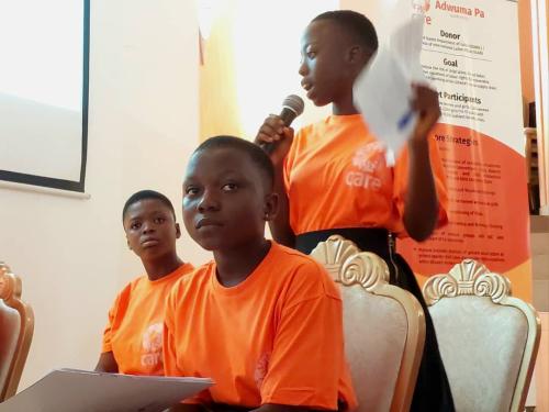 Children's Parliament at Care Adwuma Pa Close Out Ceremony